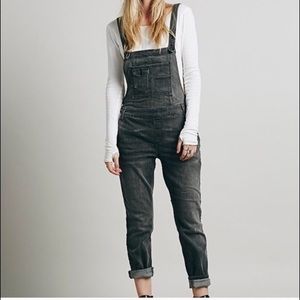 FREE PEOPLE Through The Woods Grey Overalls